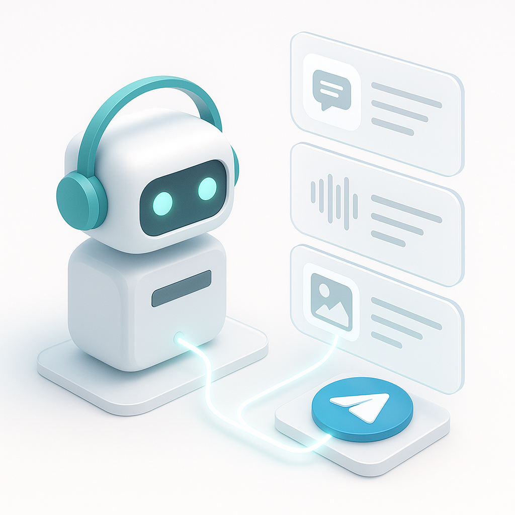 Agent de Messagerie Telegram Automatisé pour Textes Audios et Images