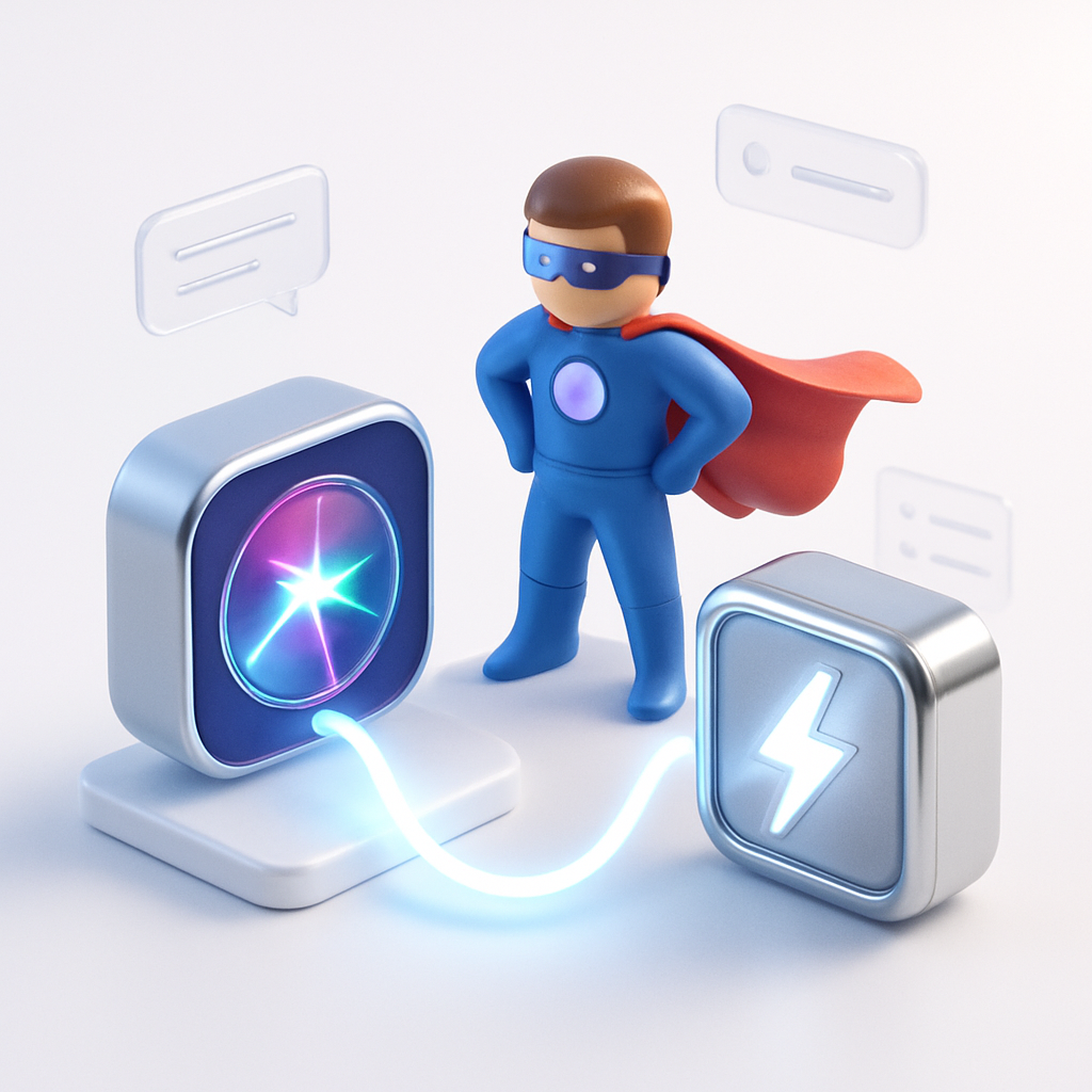 Assistant Virtuel Super Siri Power Up Automatisé