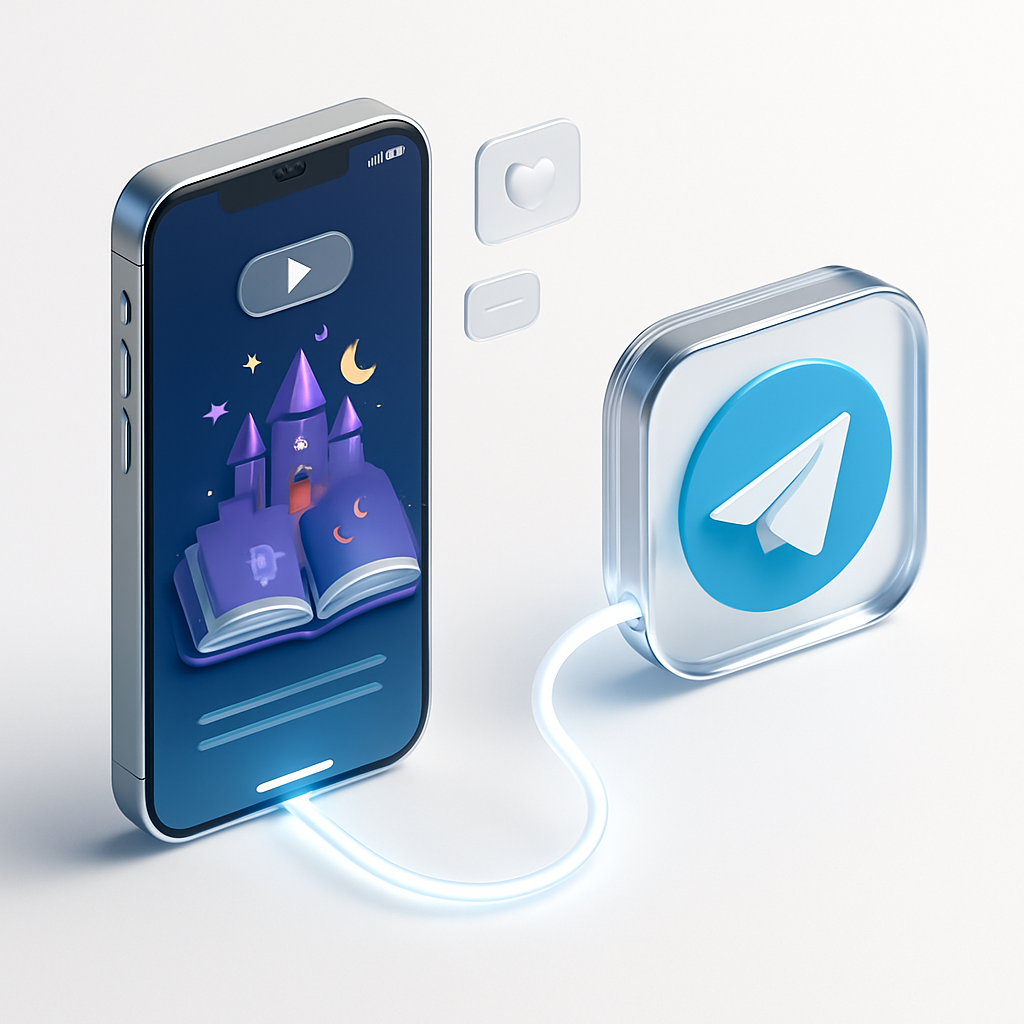 Contes Magiques pour Enfants en Arabe Automatisés sur Telegram