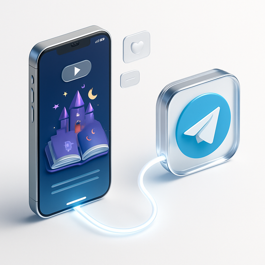 Contes Magiques pour Enfants en Arabe Automatisés sur Telegram