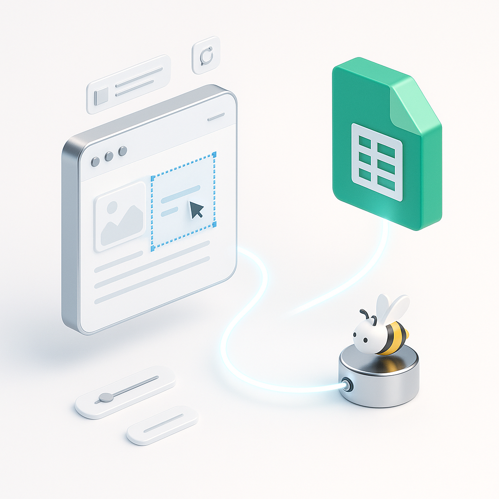 Agent de Scraping Visuel AI Automatisé avec Google Sheets et ScrapingBee