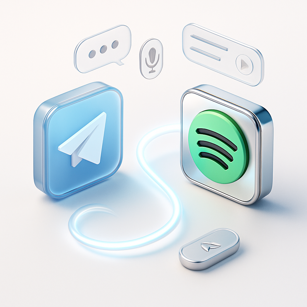 Contrôlez Spotify depuis Telegram avec Intelligence Artificielle