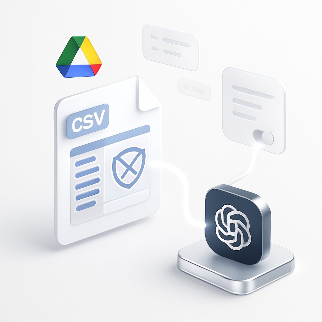 Suppression Automatique des Informations Personnelles dans Vos Fichiers CSV sur Google Drive