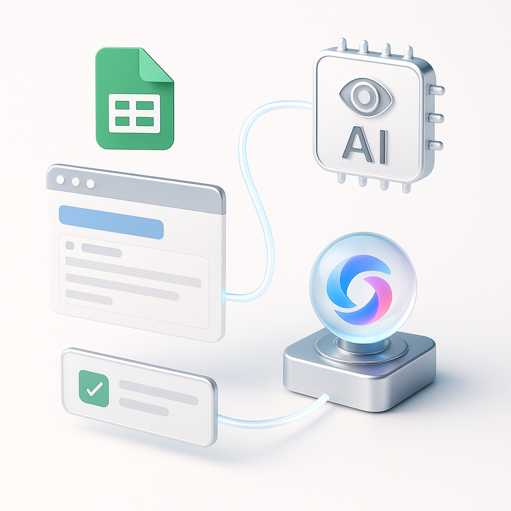 Agent de Scraping Visuel AI Automatisé avec Google Sheets et ScrapingBee