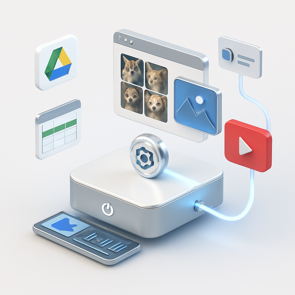 Workflow Automatisé de Création de Contenus Visuels et Audio