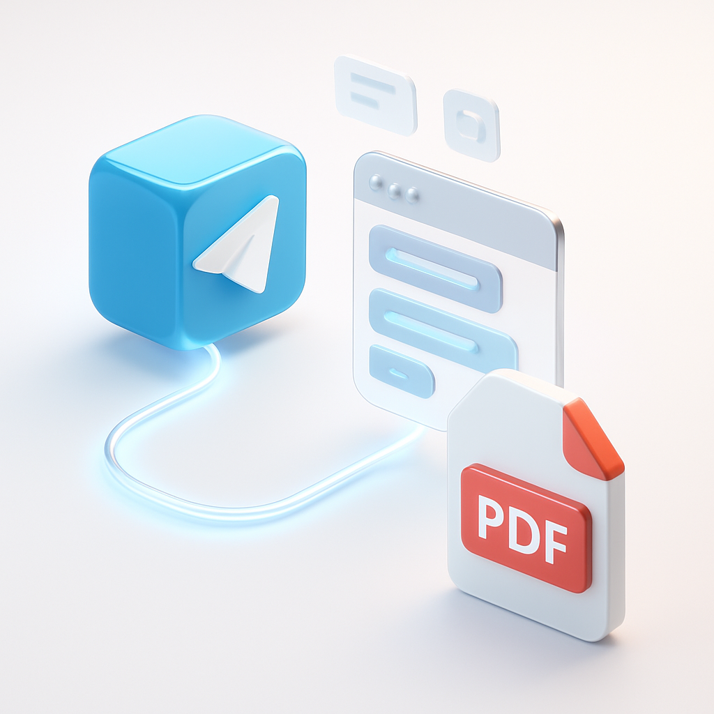 Chat Telegram avec PDF Automatisé