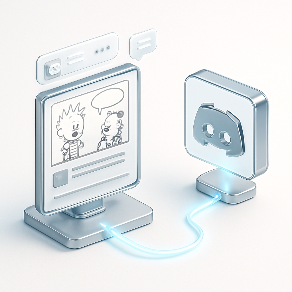 Publication Quotidienne Automatisée de Comics Calvin et Hobbes Traduits sur Discord