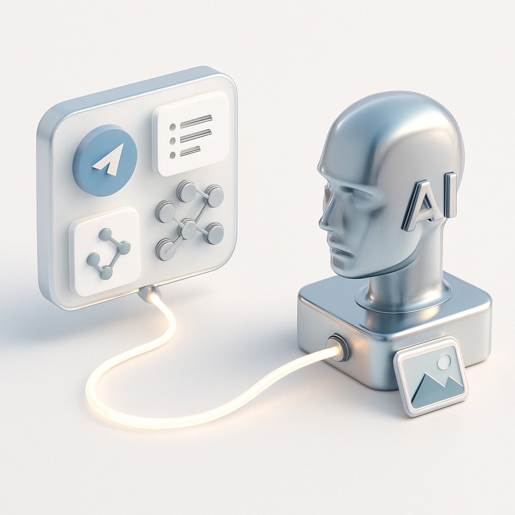 Workflow Automatisé de Traitement d'Images et de Communication sur Telegram avec IA