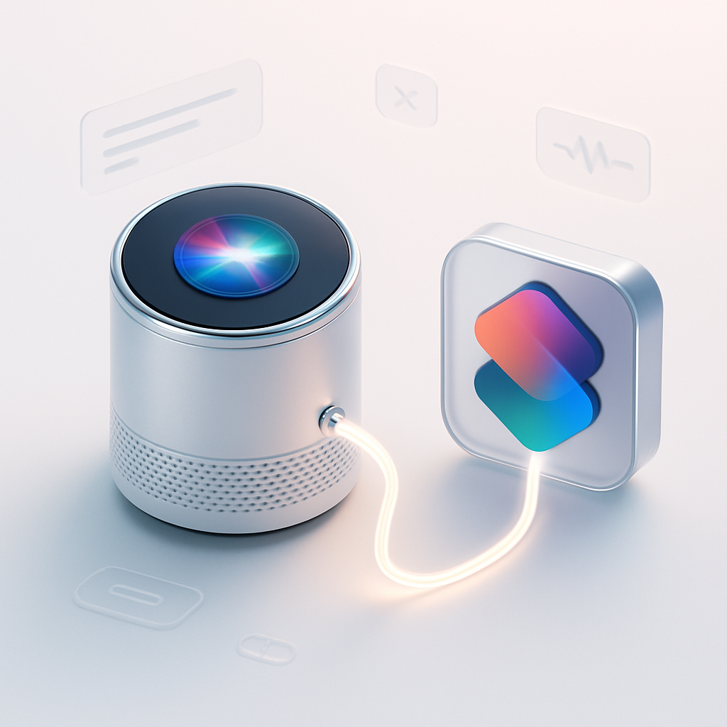 Template Vocal Siri AI Agent Automatisé avec Shortcuts