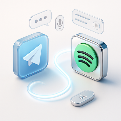 Contrôlez Spotify depuis Telegram avec Intelligence Artificielle