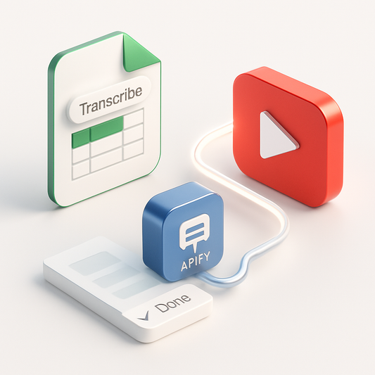 Automatisation de Transcription Vidéo YouTube avec Google Sheets